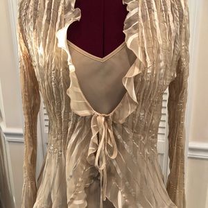 Beige blouse with camisole